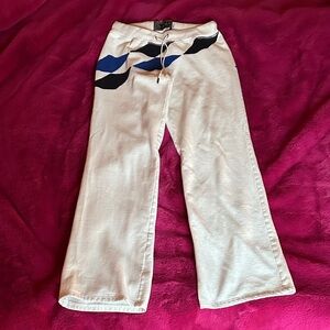 L.A.M.B. White and Blue Track Pants